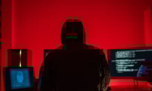 Hacker at computer