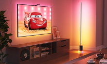 Govee floor lamp in living room