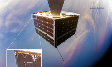 NanoAvionics recently spotted a small hole on its MP42 Satellite, which was caused by an impact.