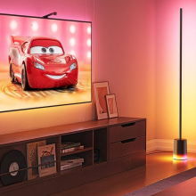 Govee floor lamp in living room