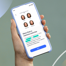 An example of the Rejoyn app brain training.